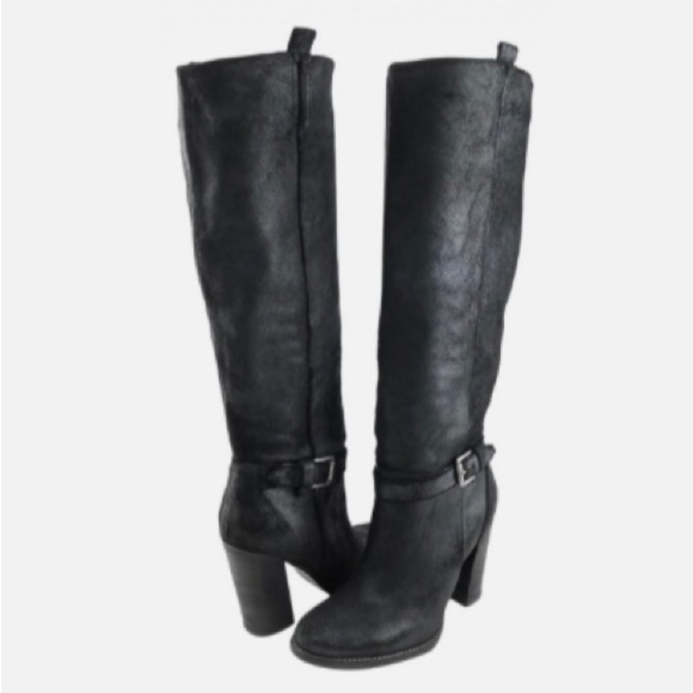 💥BELLE SIGERSON MORRISON HAYLEY Nero Suede Knee High Boots💥